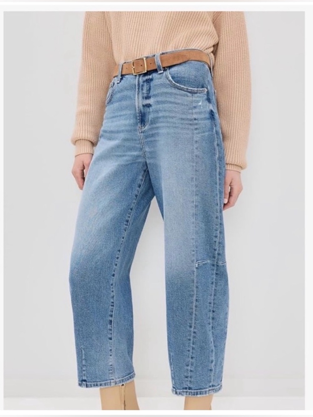 Pistola Eli High-Rise Barrel Leg Jeans